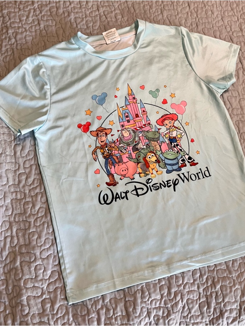 Disney Mint Green Toy Story Walt Disney World Graphic Tee